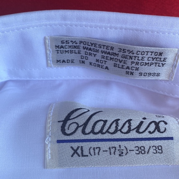 Brand new XL-9 Classics tuxedo shirt white special occasions for men - Picture 4 of 5